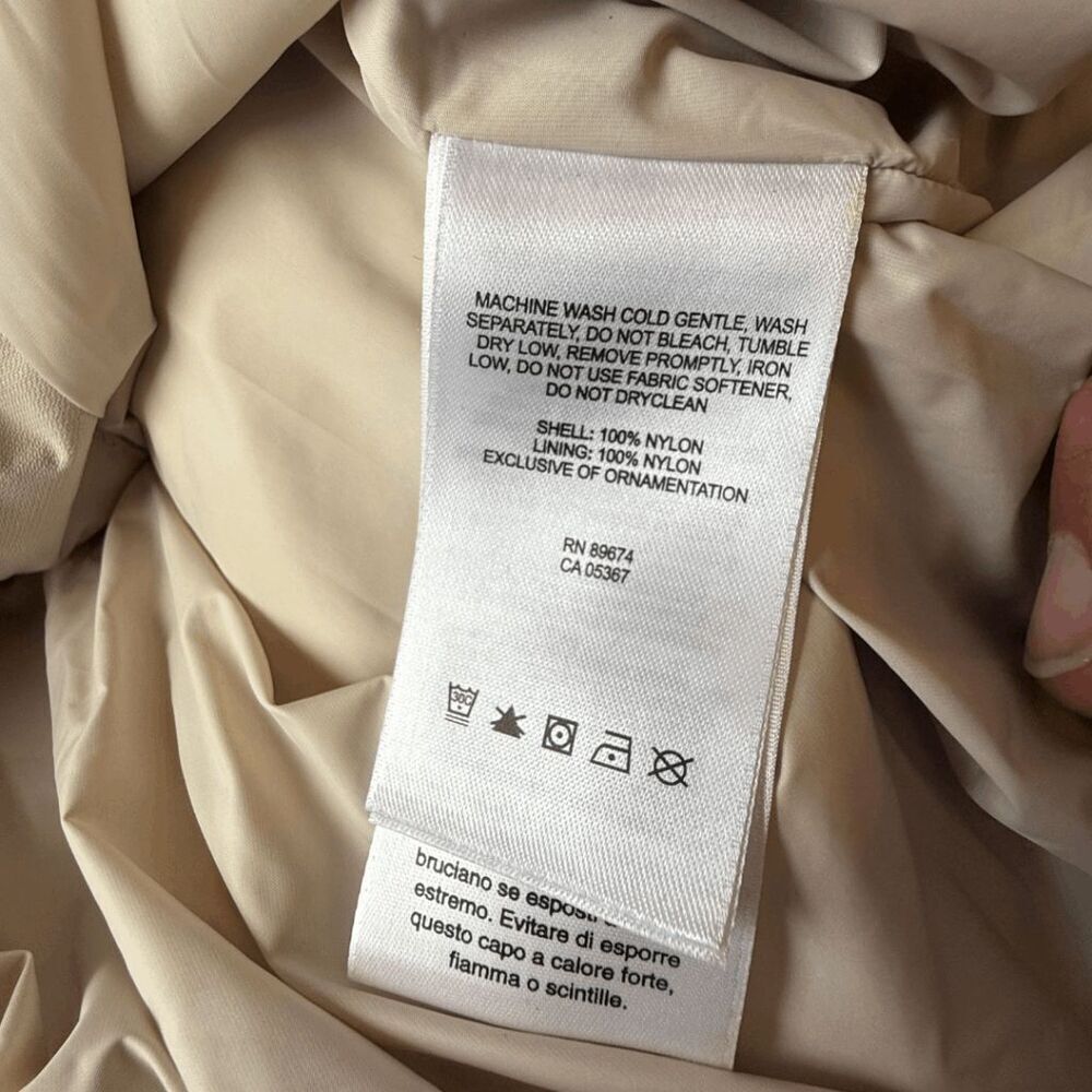 Mountain Hard Wear Women's Full-Zip Mock Neck Trench Coat Beige Size Large - Picture 4 of 8